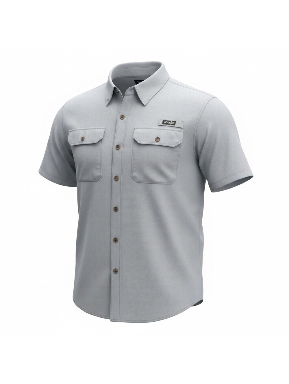 Wrangler Men’s XXL Blue Western Snap Front Short Sleeve Shirt 2 Pockets